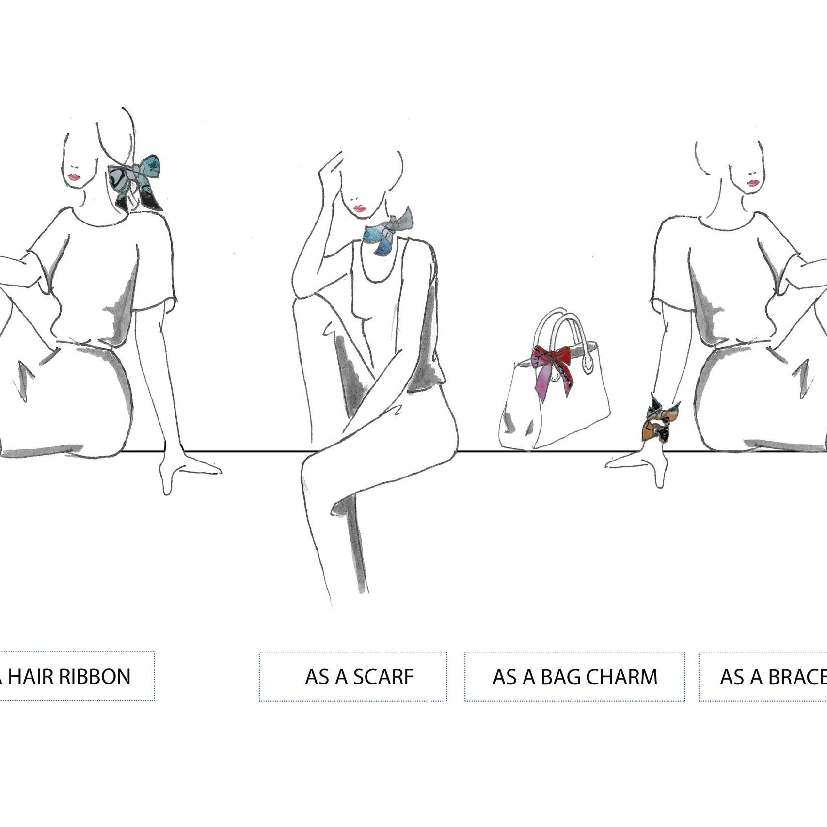 Silk Drawing – Silk Bracelet – By Siebenaler